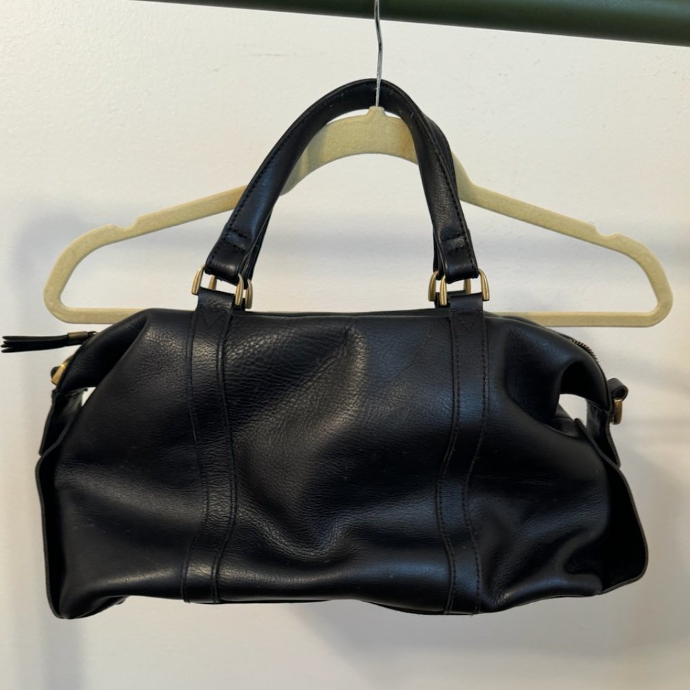 Black Leather Madewell Purse